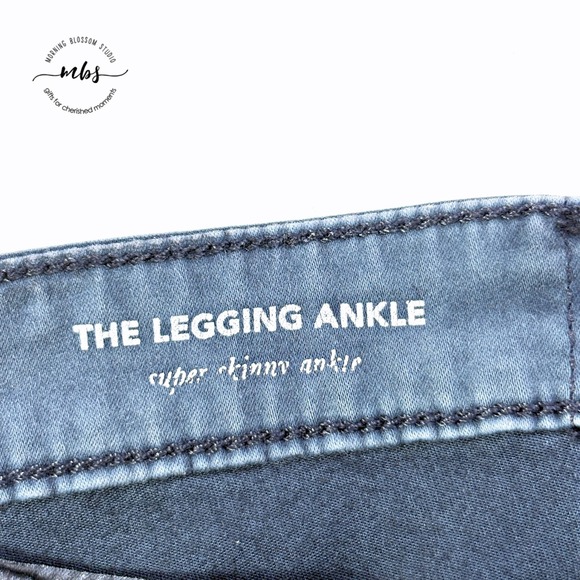 AG The Legging Ankle Sateen Coated Skinny Jeans Minimalist Black Women 32 - Picture 8 of 9